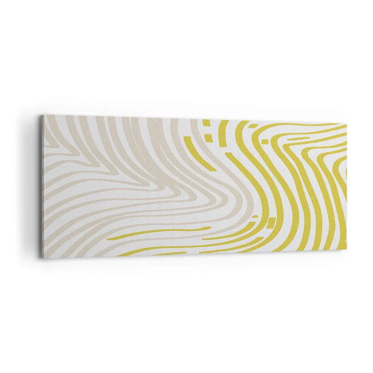 Canvastavla - Bild på duk - Komposition med en mjuk böjning - 100x40 cm