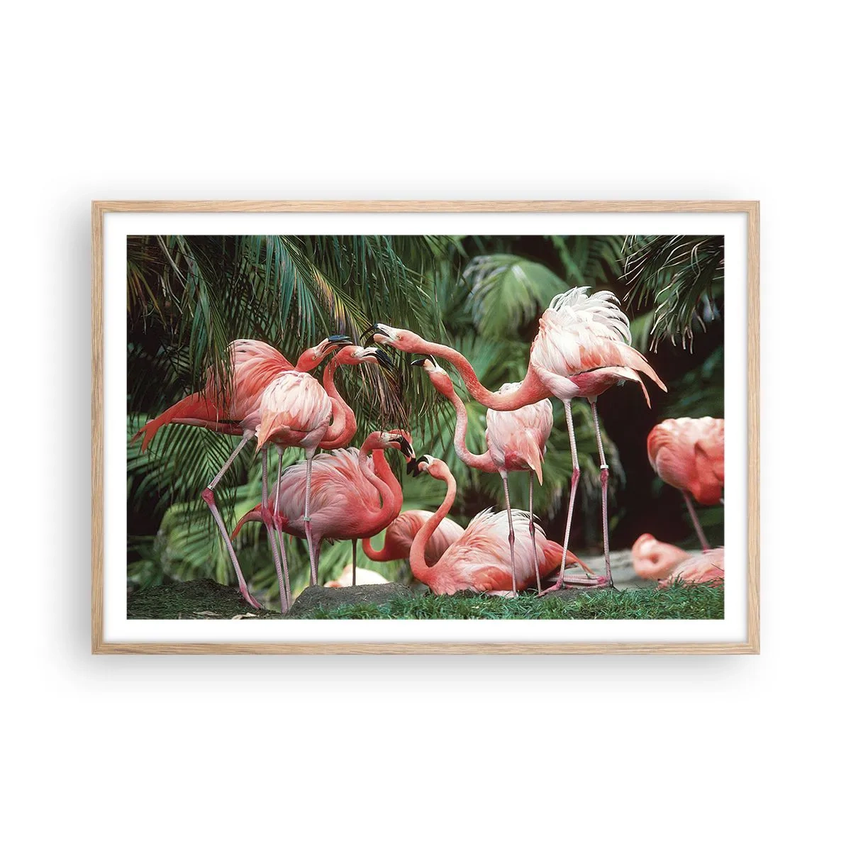 Affisch i ram av ljusek - Eftermiddags skvaller - 91x61 cm