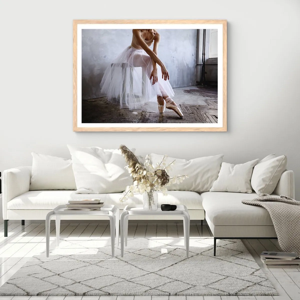 Affisch i ram av ljusek - Innan rampljuset tänds - 70x50 cm