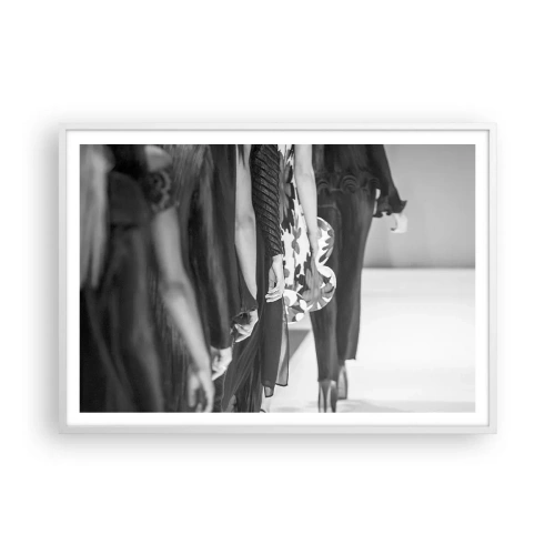 Affisch i vit ram - En elegant parad - 100x70 cm