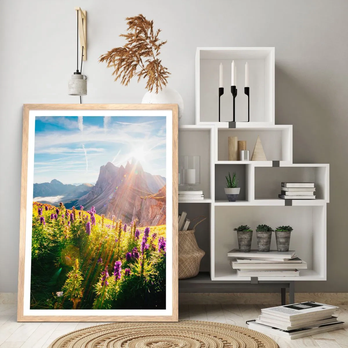 Affisch i ram av ljusek - Örternas hemliga liv - 70x100 cm