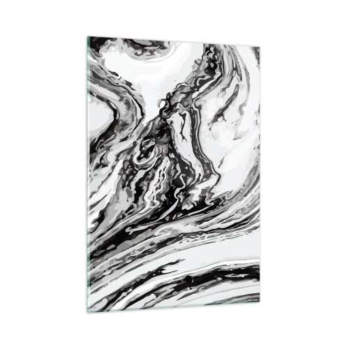Glastavla - Bild på glas - I början var det kaos - 50x70 cm