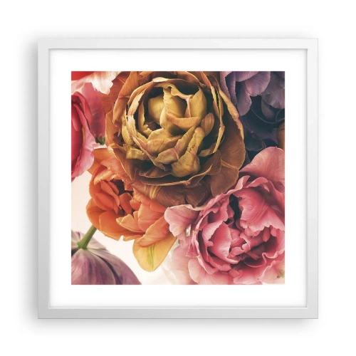 Affisch i vit ram - Livets högtid - 40x40 cm