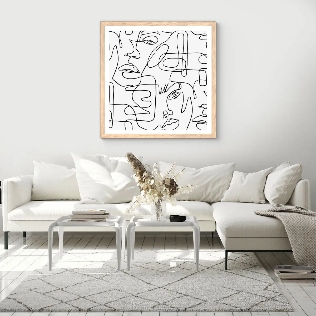 Affisch i ram av ljusek - I trassliga känslor - 40x40 cm