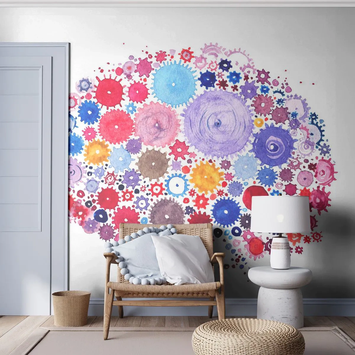 Fototapet Standard Eco - Naturens mest perfekta maskin - Abstraktion, Hjärna, Grafik - 400x280 cm