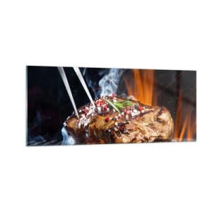 Glastavla - Bild på glas - Saftiga och doftande - 100x40 cm