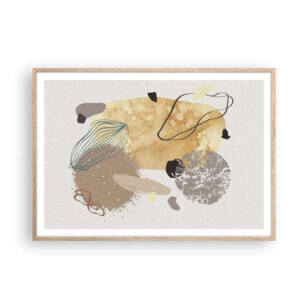 Affisch i ram av ljusek - Olika former - 100x70 cm