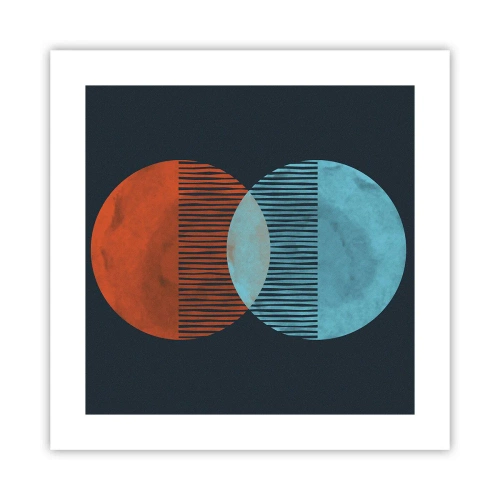 Affisch - Astronomisk fantasi - 40x40 cm