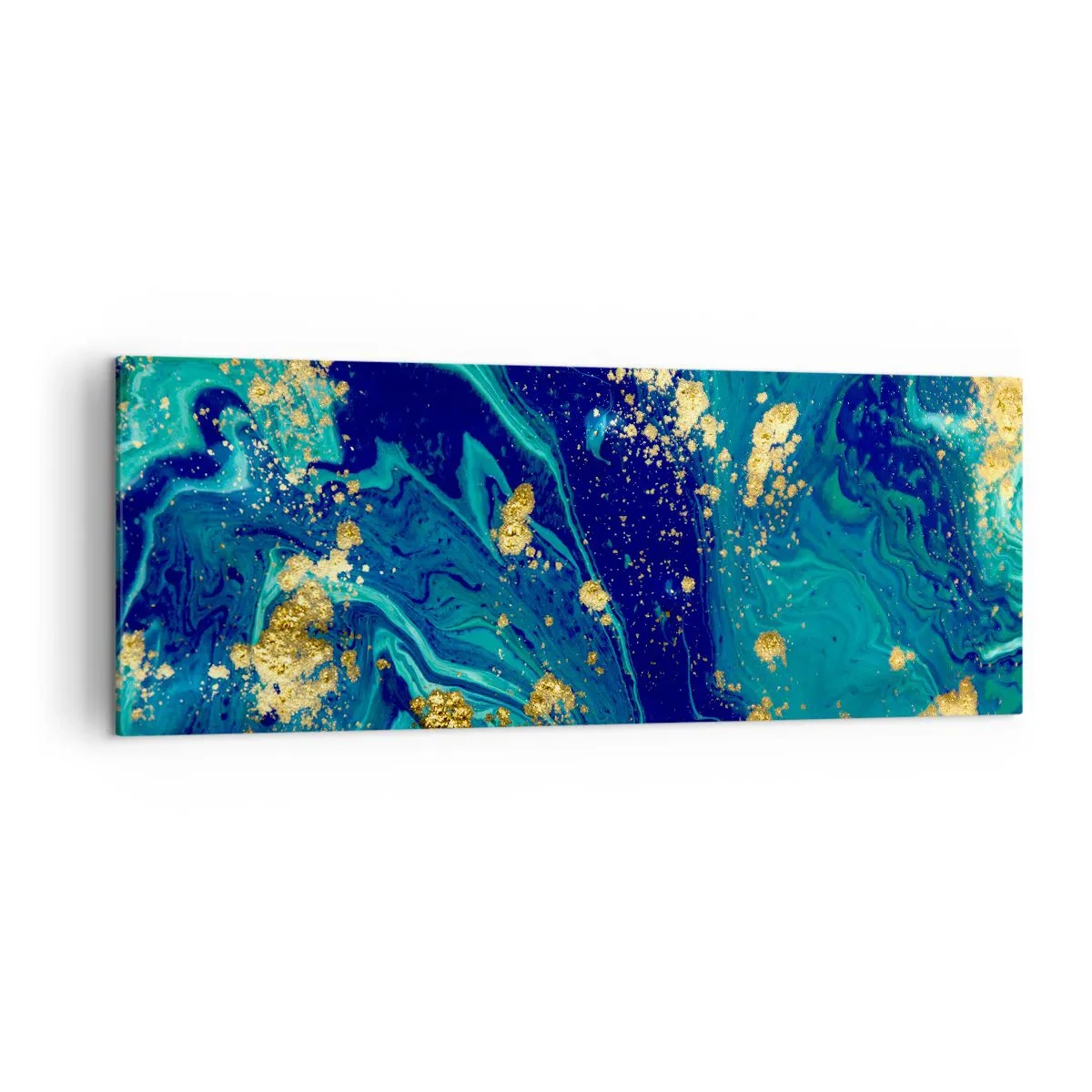 Canvastavla - Bild på duk - Solflingor  - 140x50 cm