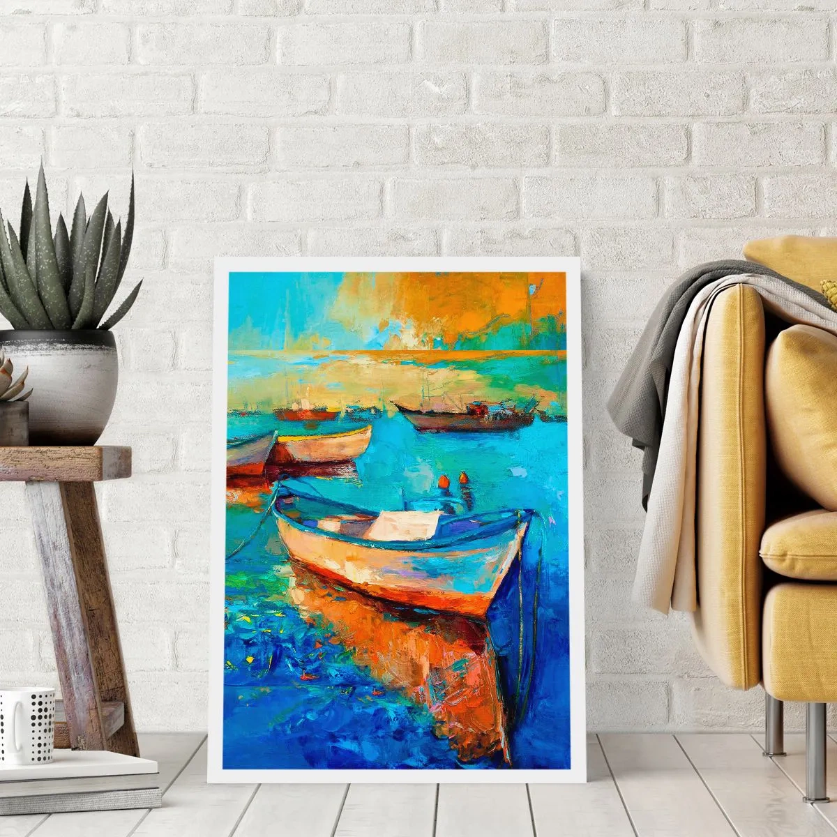 Affisch - I en sydlig vik - 30x40 cm