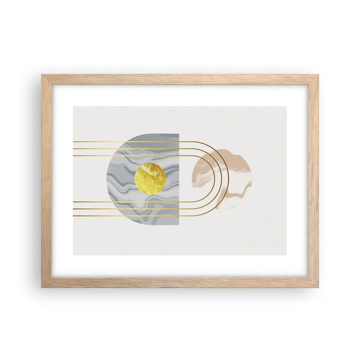 Affisch i ram av ljusek - Ljushet och sken - 40x30 cm