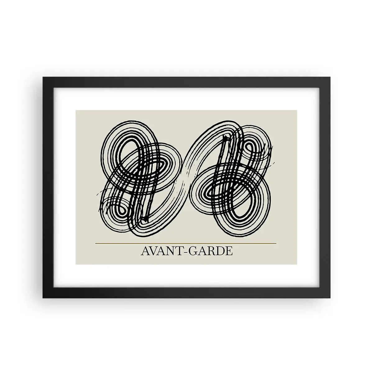 Affisch i svart ram - Det kom ut spontant - 40x30 cm