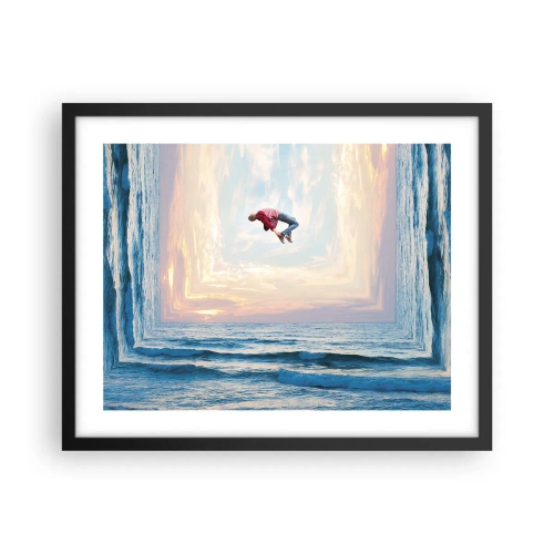 Affisch i svart ram - Till en annan dimension - 50x40 cm