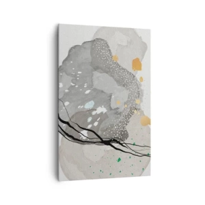 Canvastavla - Bild på duk - Organisk komposition - 80x120 cm