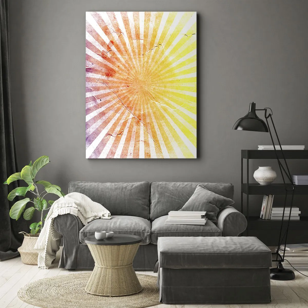 Canvastavla - Bild på duk - Solupp- och nedgångar - 50x70 cm