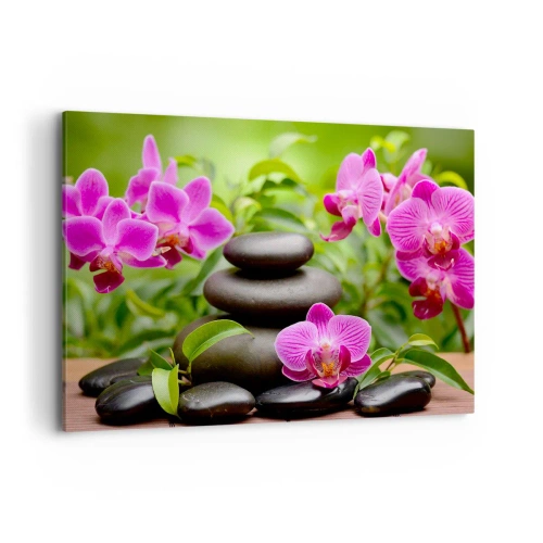 Canvastavla - Bild på duk - Lugnets pyramid - 100x70 cm