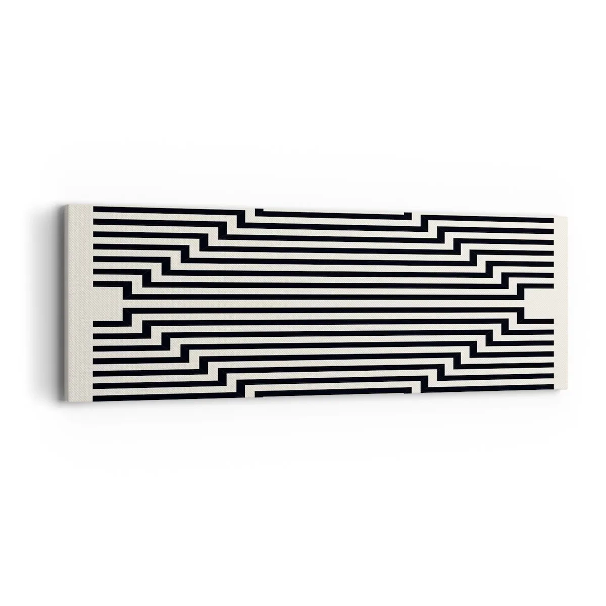 Canvastavla - Bild på duk - Geometrisk illusion - 90x30 cm