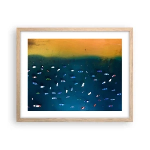 Affisch i ram av ljusek - Ett semesterspel - 50x40 cm