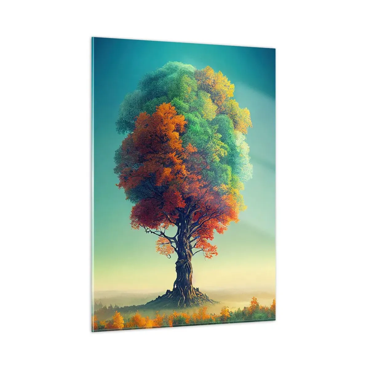 Glastavla - Bild på glas - Eken - naturens fader - 50x70 cm