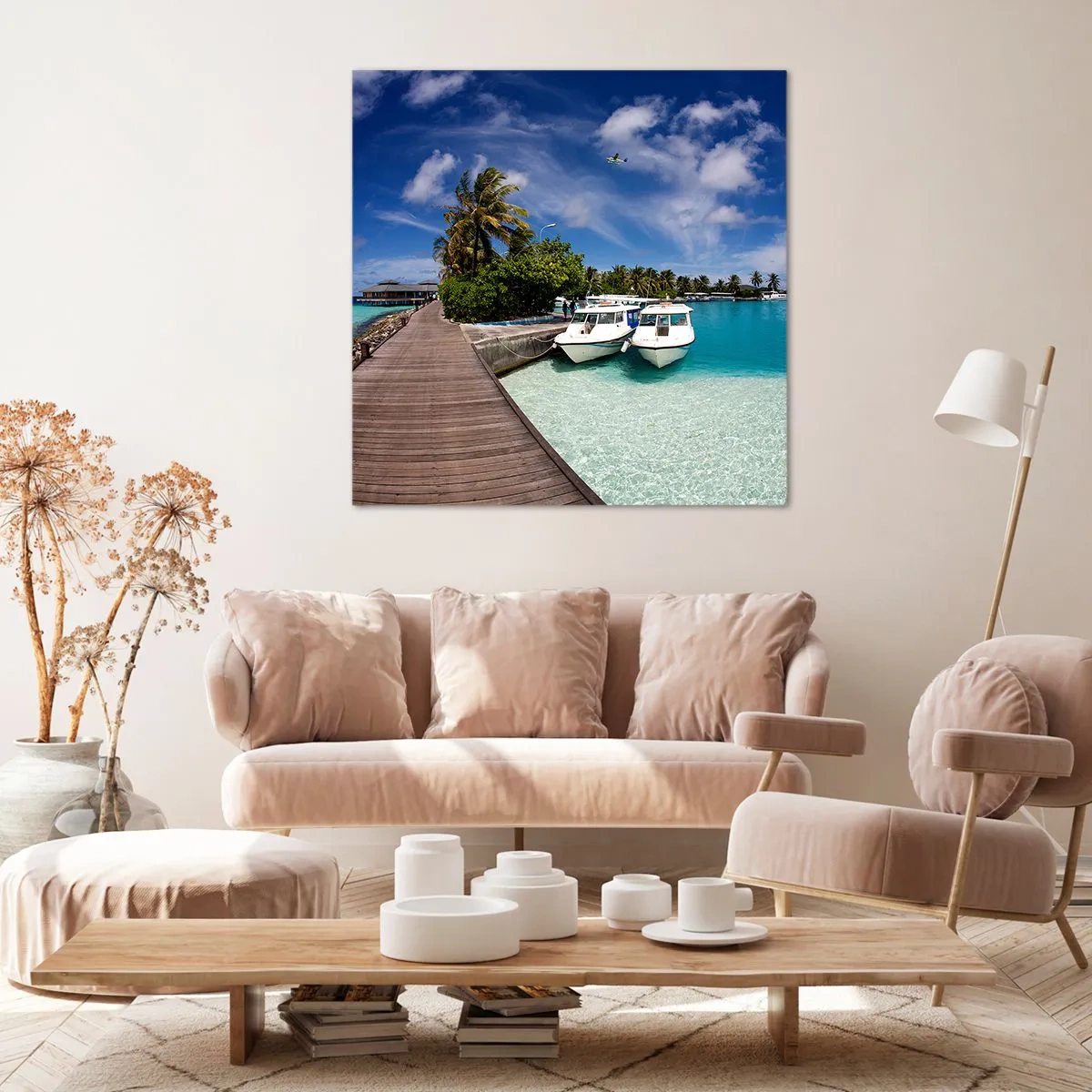Canvastavla - Bild på duk - Paradiset finns - 70x70 cm