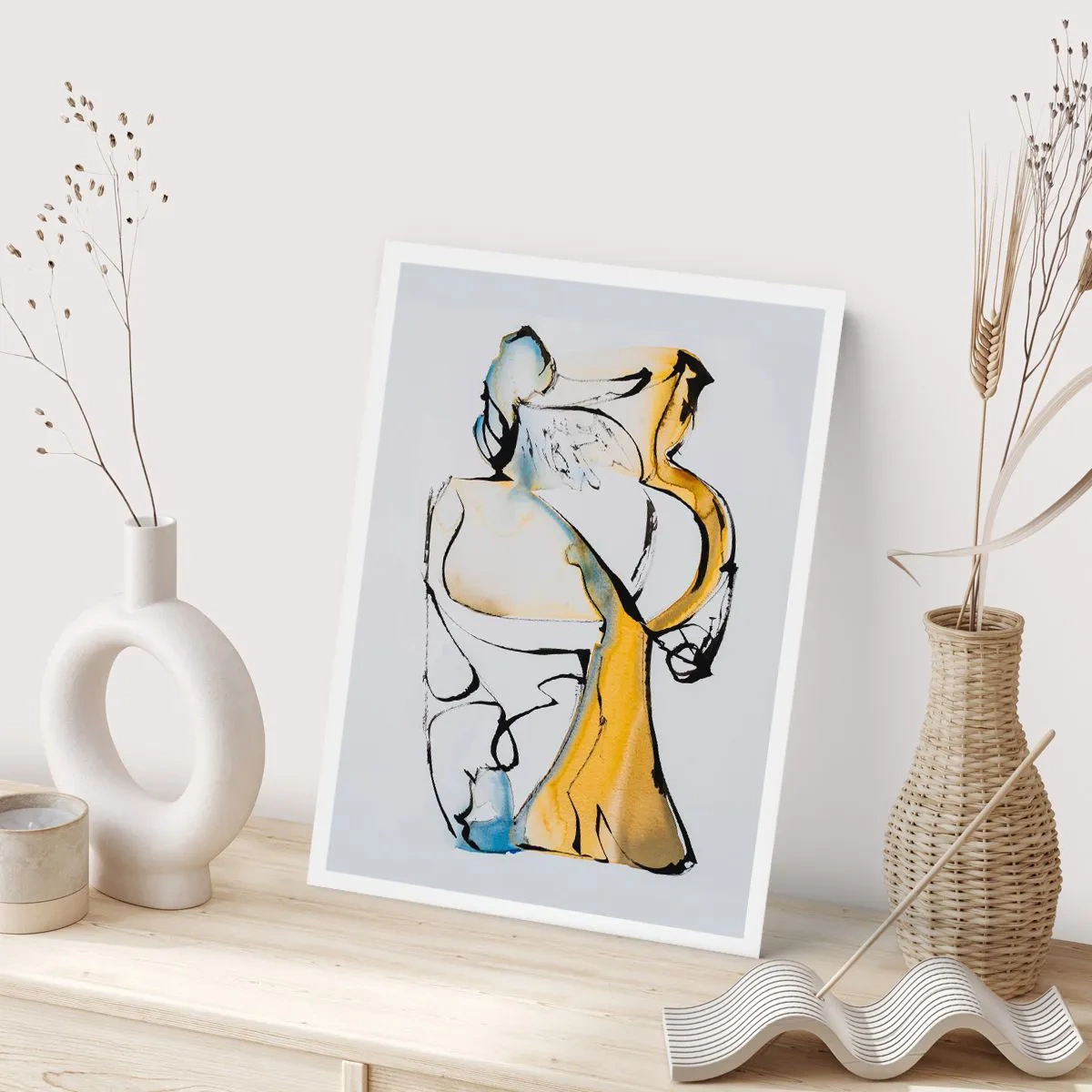 Affisch - Abstraktion i glas - 70x100 cm