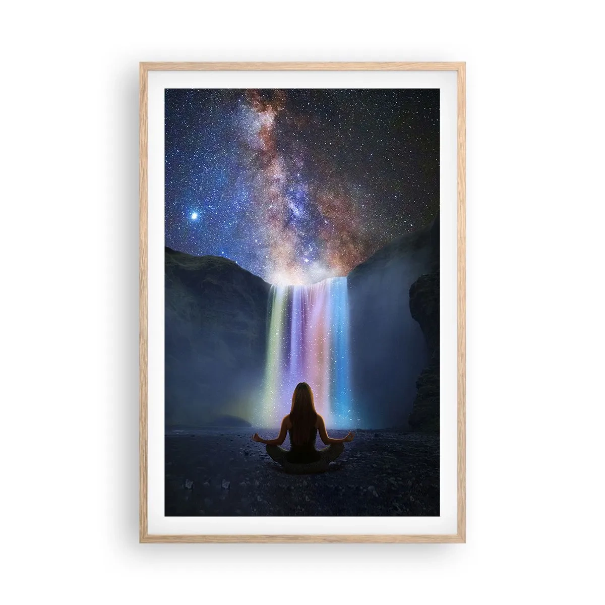 Affisch i ram av ljusek - Absolut harmoni - 61x91 cm