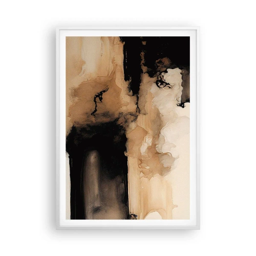 Affisch i vit ram - Intrigerande abstraktion - 70x100 cm