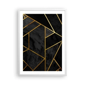 Affisch i vit ram - Mörker och sken - 50x70 cm