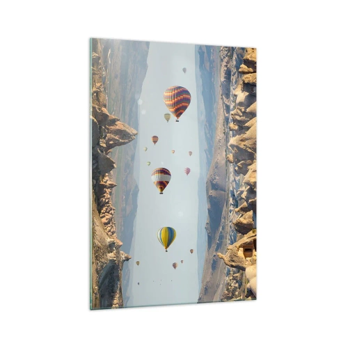 Glastavla - Bild på glas - Här är allt möjligt - 70x100 cm