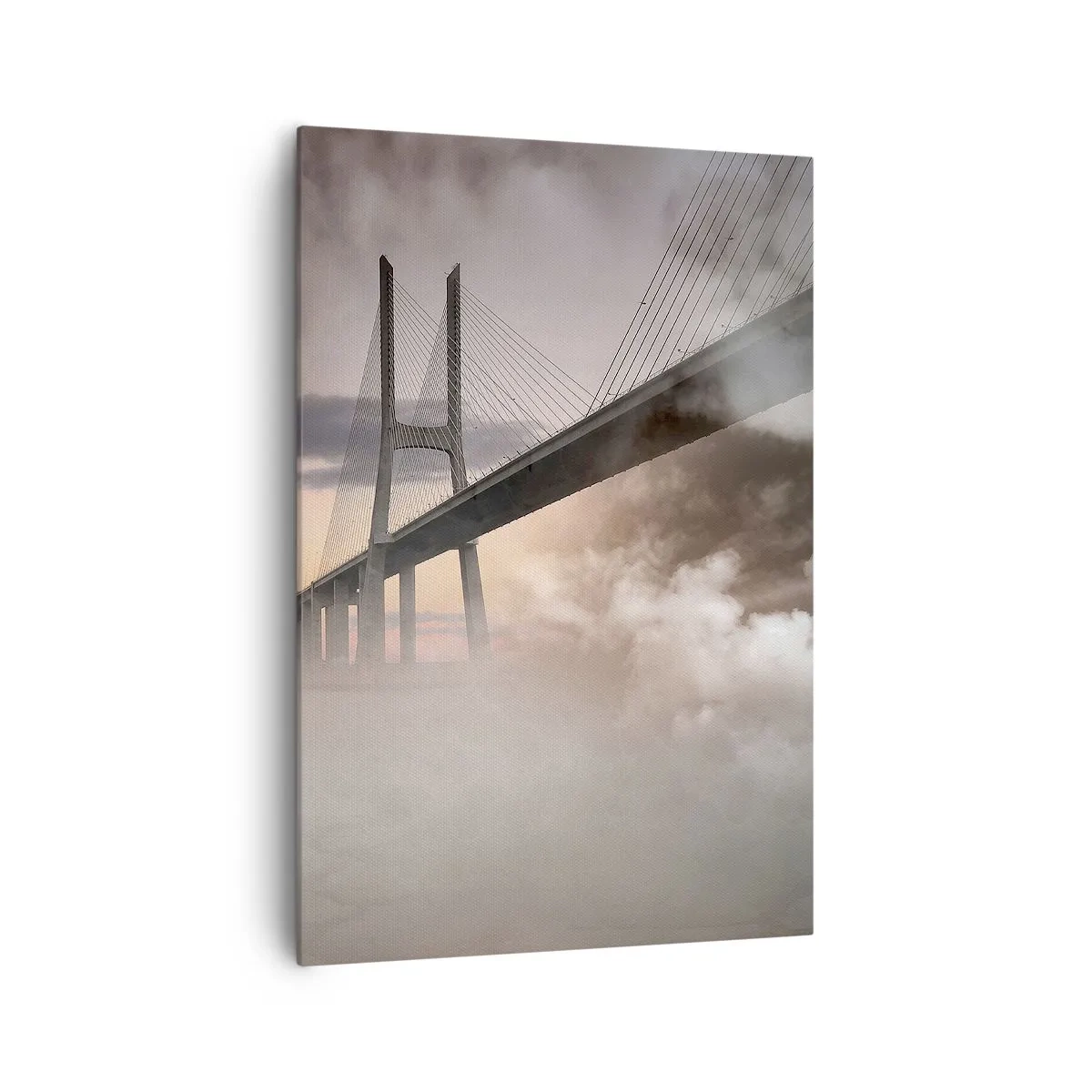 Canvastavla - Bild på duk - Vid en flod som inte finns - 70x100 cm