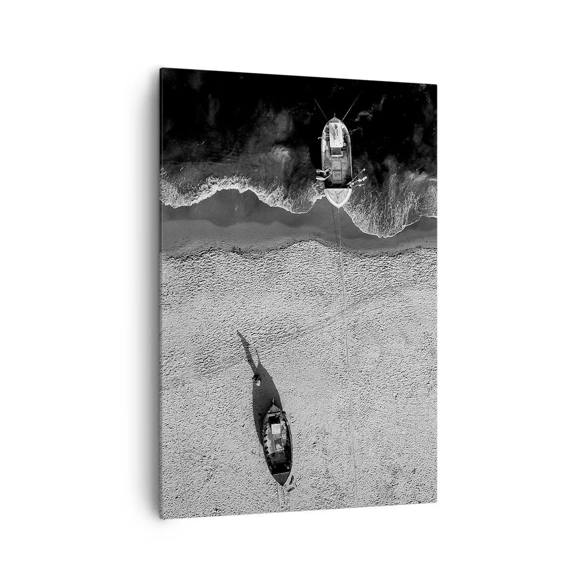 Canvastavla - Bild på duk - Fortfarande på stranden... - 70x100 cm