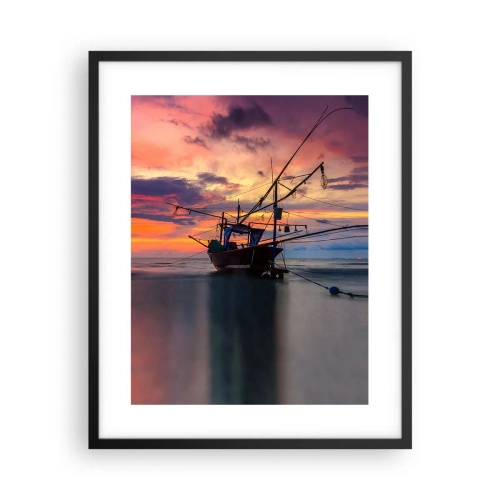 Affisch i svart ram - Exotisk kväll - 40x50 cm