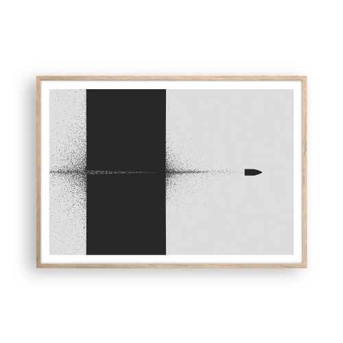 Affisch i ram av ljusek - Rakt mot målet - 100x70 cm