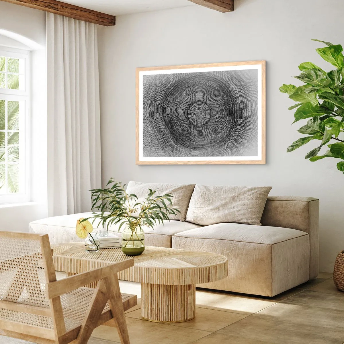 Affisch i ram av ljusek - Ett tecken i tiden - 100x70 cm