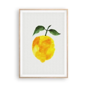 Affisch i ram av ljusek - Hur man känner smaken av solen - 70x100 cm