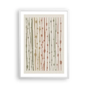 Affisch i vit ram - Musikalisk färgnotation - 50x70 cm