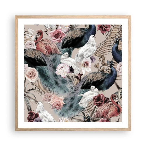 Affisch i ram av ljusek - I palatsträdgården - 60x60 cm