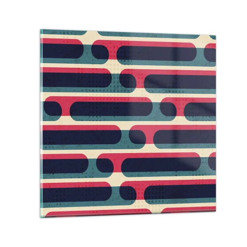 Glastavla - Bild på glas - In och framåt - 70x70 cm