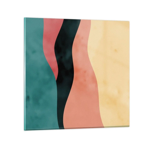 Glastavla - Bild på glas - Enig oenighet - 60x60 cm