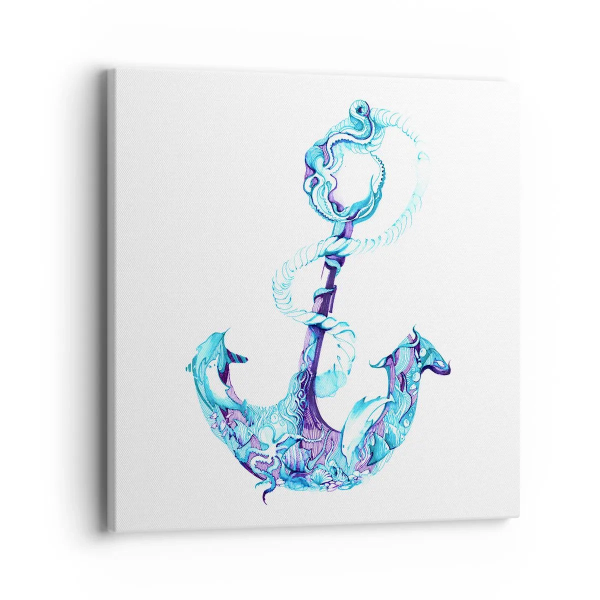 Canvastavla - Bild på duk - Håller havets hemligheter - 40x40 cm