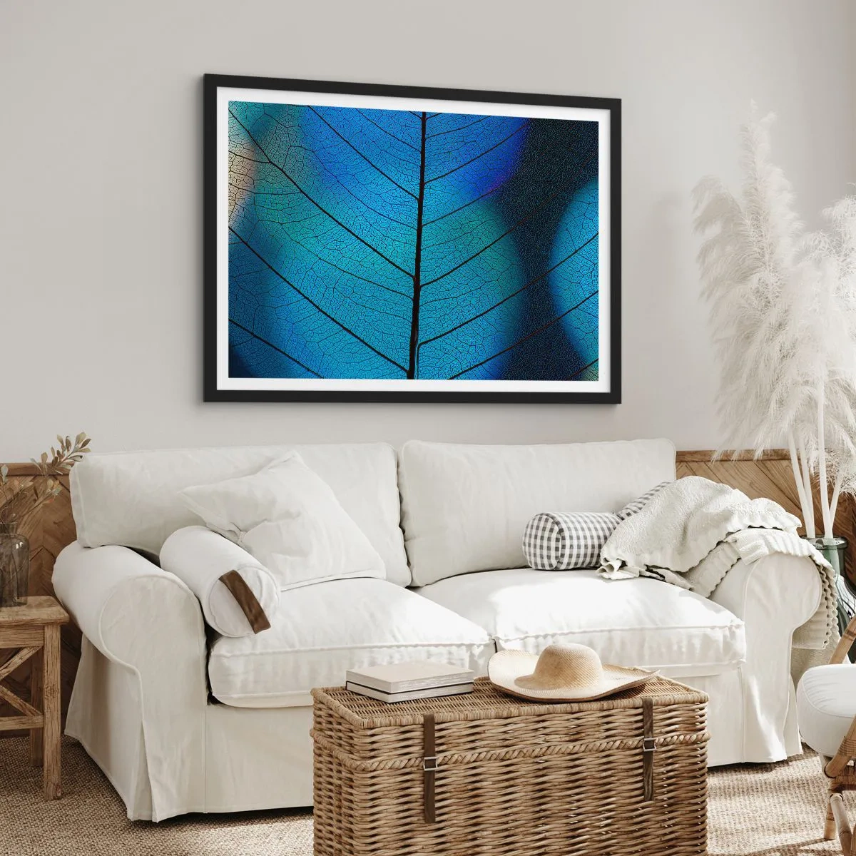 Affisch i svart ram - Invecklad konstruktion - 100x70 cm