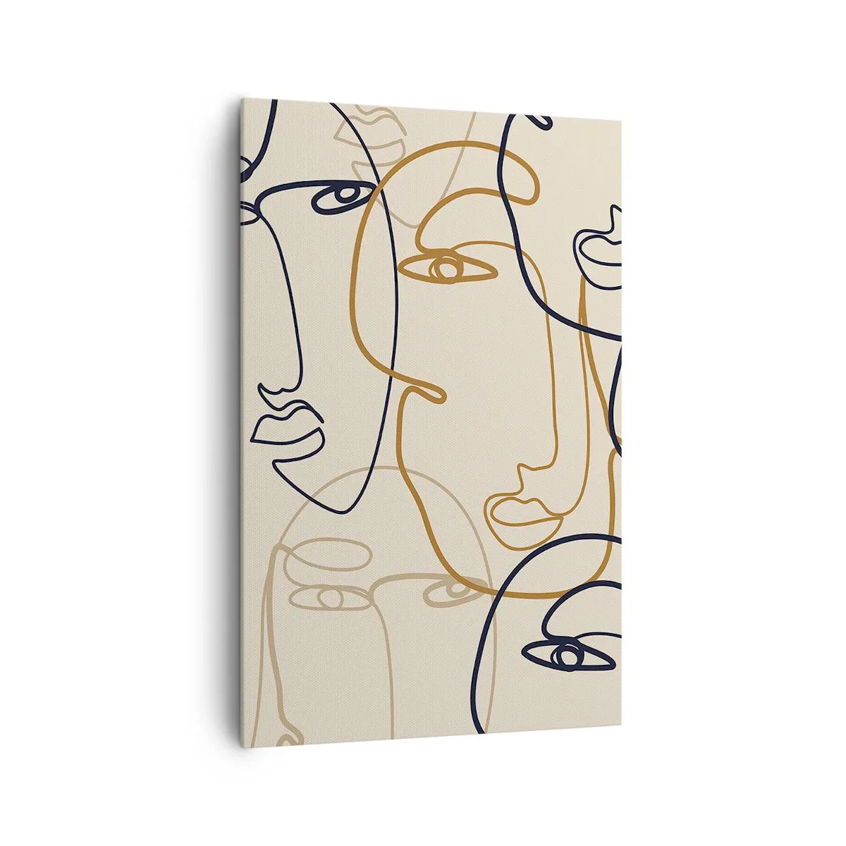 Canvastavla - Bild på duk - Mångfaldigad porträtt - 80x120 cm