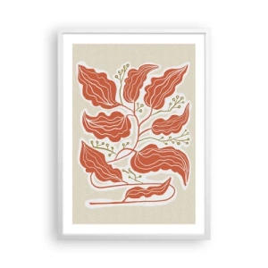 Affisch i vit ram - Folkligt och naturligt - 50x70 cm