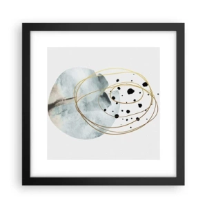 Affisch i svart ram - I rummets famn - 30x30 cm