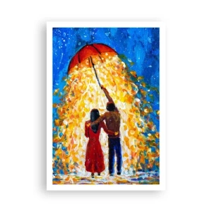 Affisch - Magi på en regnig kväll? - 70x100 cm