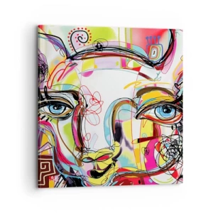 Canvastavla - Bild på duk - Kattnaturens rikedom - 70x70 cm