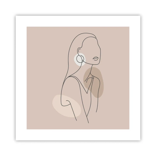 Affisch - Flickaktighetens ikon - 40x40 cm