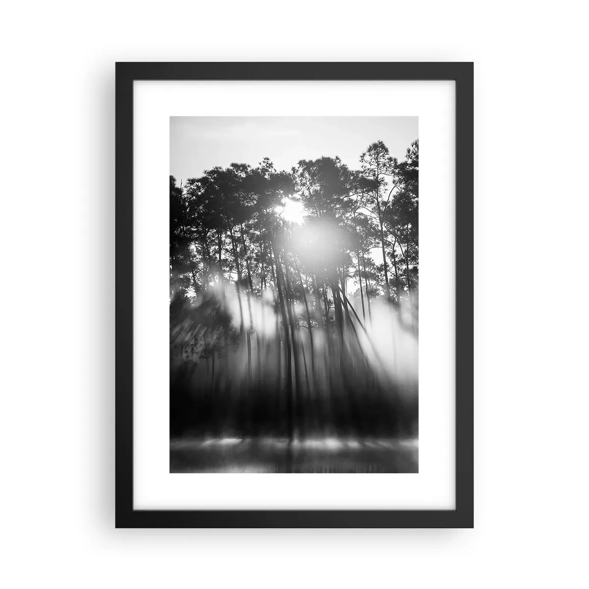 Affisch i svart ram - Ostoppad sol - 30x40 cm