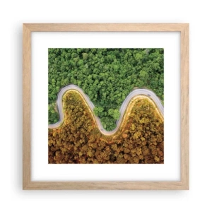 Affisch i ram av ljusek - Gränser och genombrott - 30x30 cm