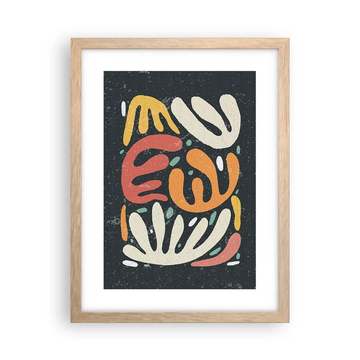 Affisch i ram av ljusek - Komposition - Jag tar snart tag i dig  - 30x40 cm